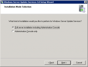 wsus installation 1