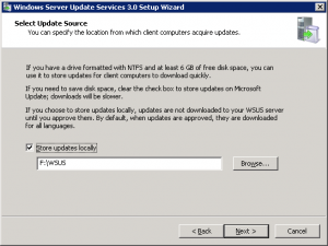 wsus installation 4