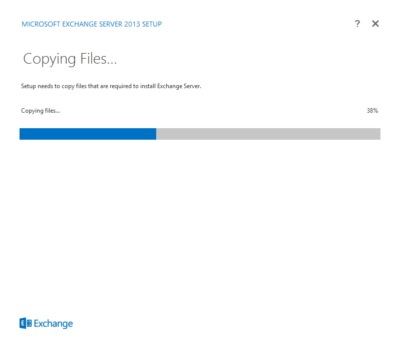 Exchange 2013 Installation