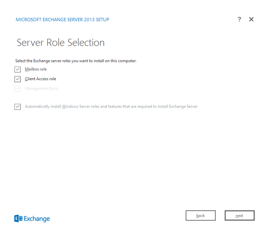 Exchange 2013 Installation
