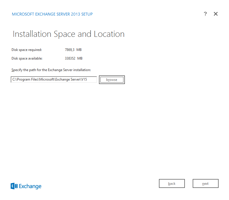 Exchange 2013 Installation