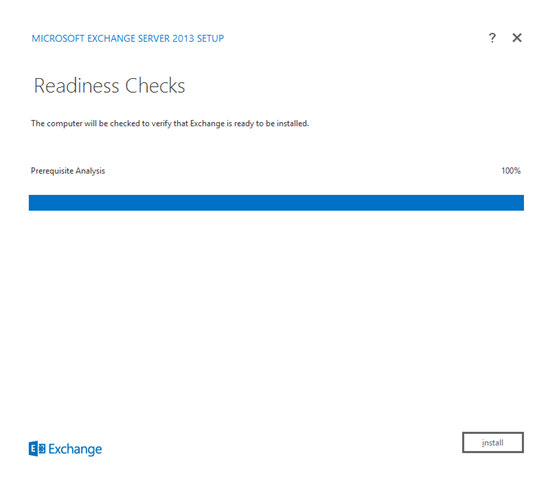 Exchange 2013 Installation