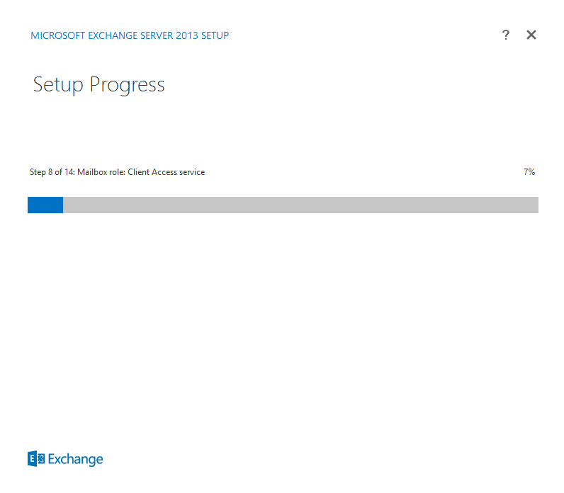 Exchange 2013 Installation